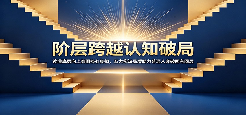 阶层跨越认知破局：读懂底层向上突围核心真相，五大稀缺品质助力普通人突破固有圈层-惠声资源站