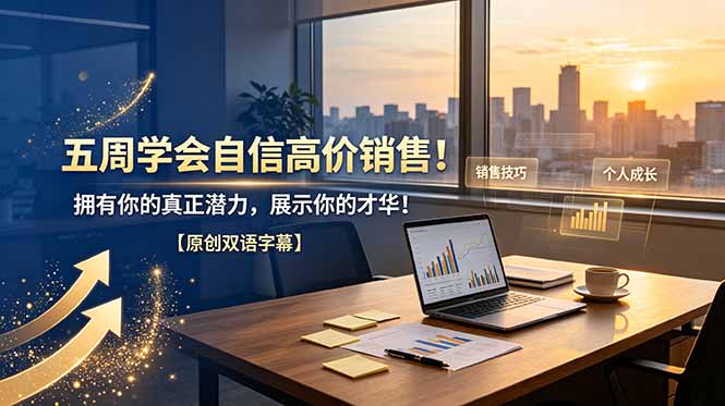 五周学会自信高价销售！拥有你的真正潜力，展示你的才华！【原创双语字幕】-惠声资源站