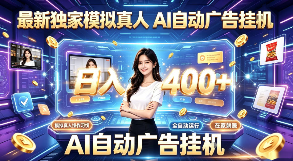 最新独家模拟真人，AI自动挂号挂G，日入400+，全程全自动运行，无需人工【揭秘】-惠声资源站