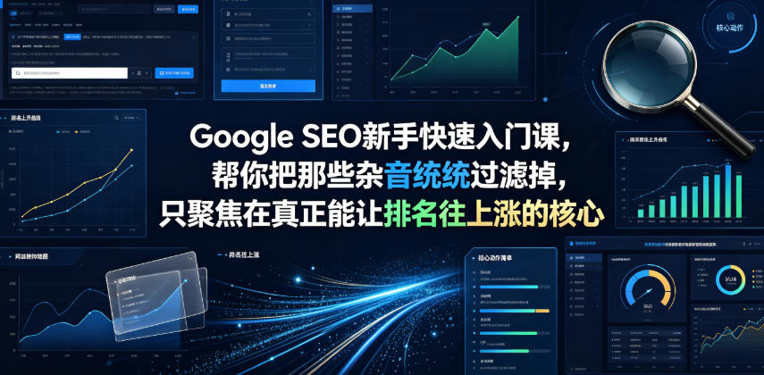 Google SEO新手快速入门课，帮你把那些杂音统统过滤掉，只聚焦在真正能让排名往上涨的核心动作【原创双语字幕】-惠声资源站