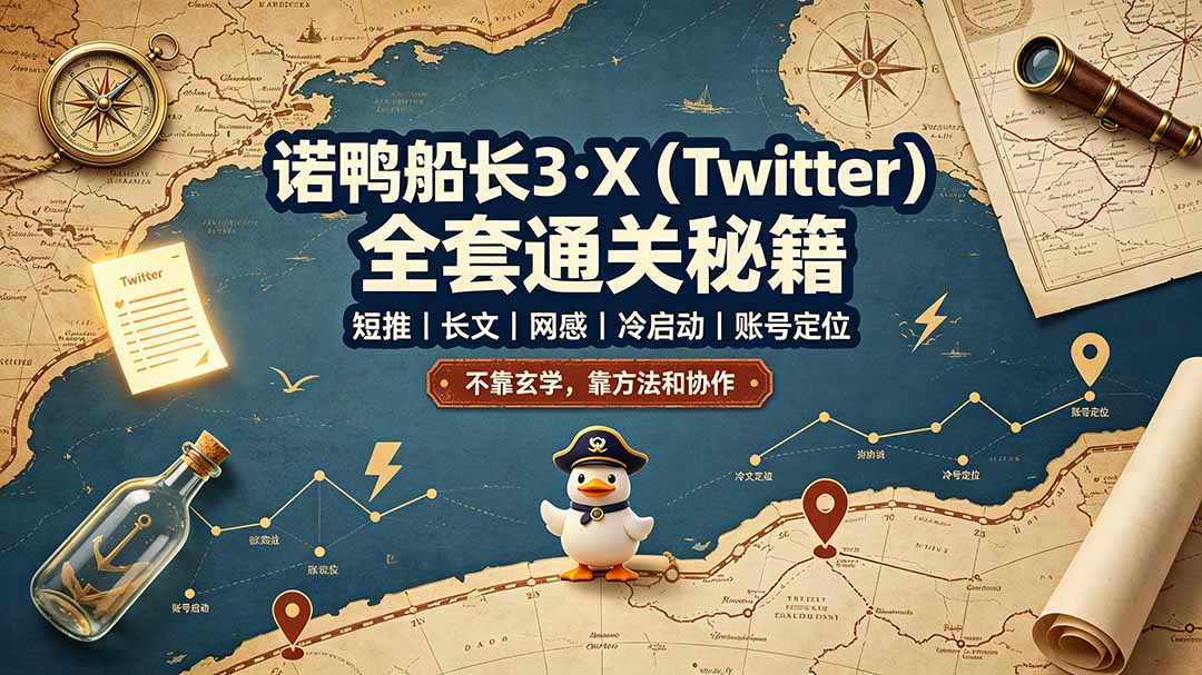 诺鸭船长3·X(Twitter-惠声资源站