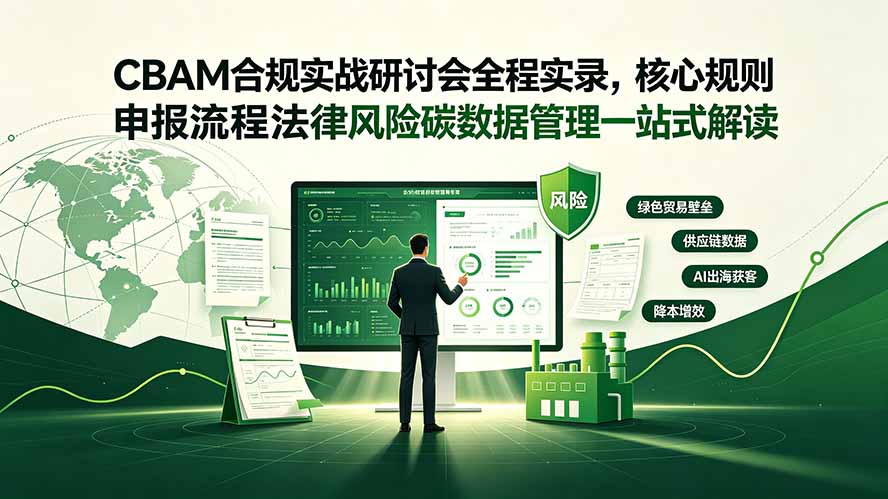 CBAM合规实战研讨会全程实录，核心规则申报流程法律风险碳数据管理一站式解读-惠声资源站