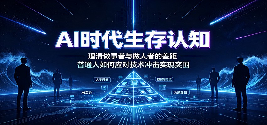 AI时代生存认知：理清做事者与做人者的差距，普通人如何应对技术冲击实现突围-惠声资源站