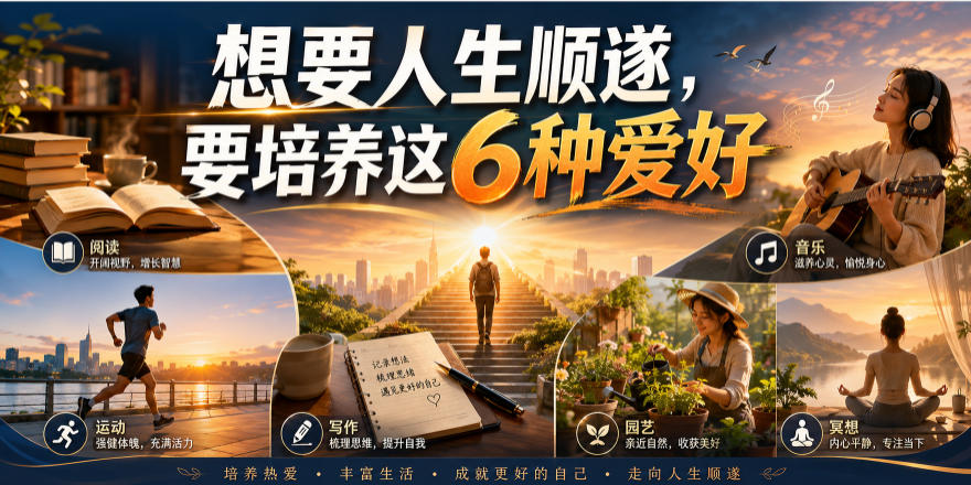 公众号付费文章：想要人生顺遂，要培养这6种爱好-惠声资源站