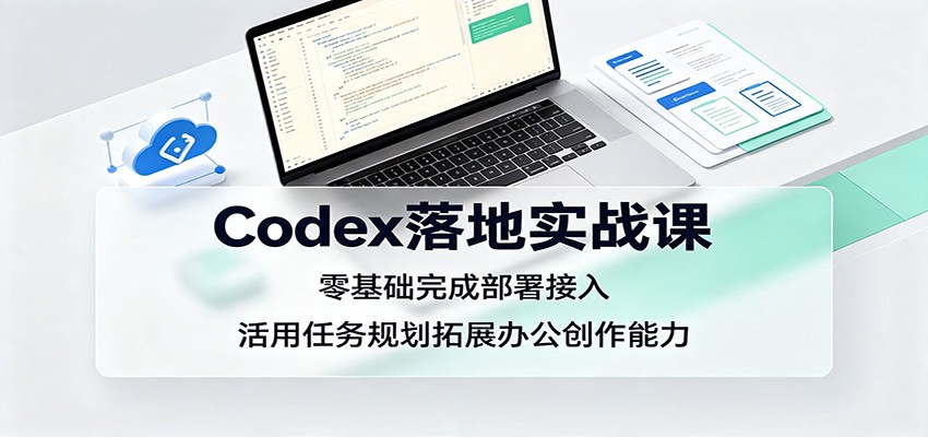 Codex落地实战课：零基础完成部署接入，活用任务规划拓展办公创作能力-惠声资源站