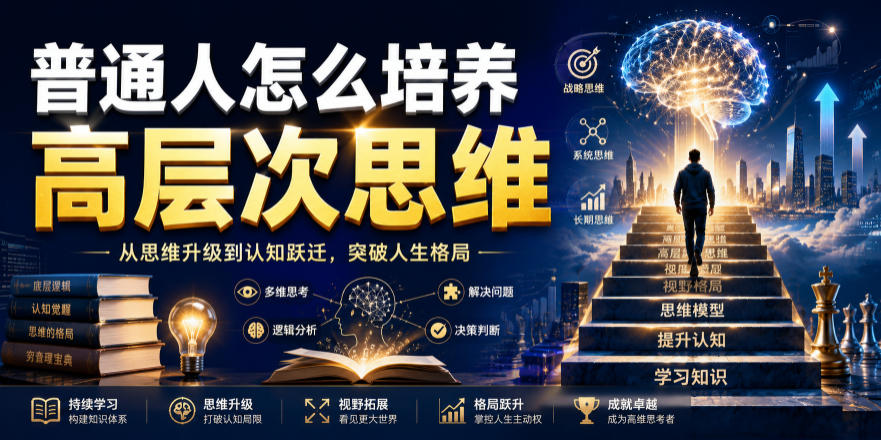 公众号付费文章：普通人怎么培养高层次思维-惠声资源站