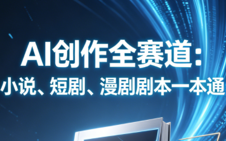 AI创作全赛道：小说、短剧、漫剧剧本一本通(更新7月)-惠声资源站