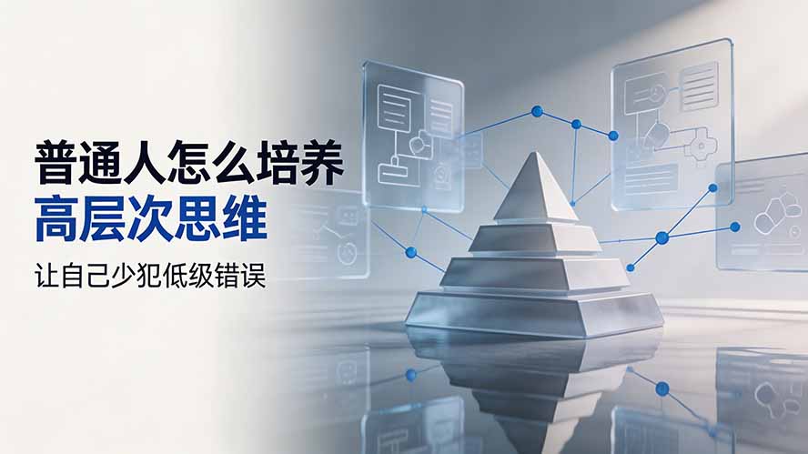 付费文章：普通人怎么培养高层次思维，让自己少犯低级错误-惠声资源站