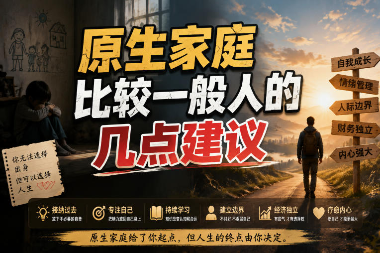 付费文章：给原生家庭比较一般人的几点建议-惠声资源站