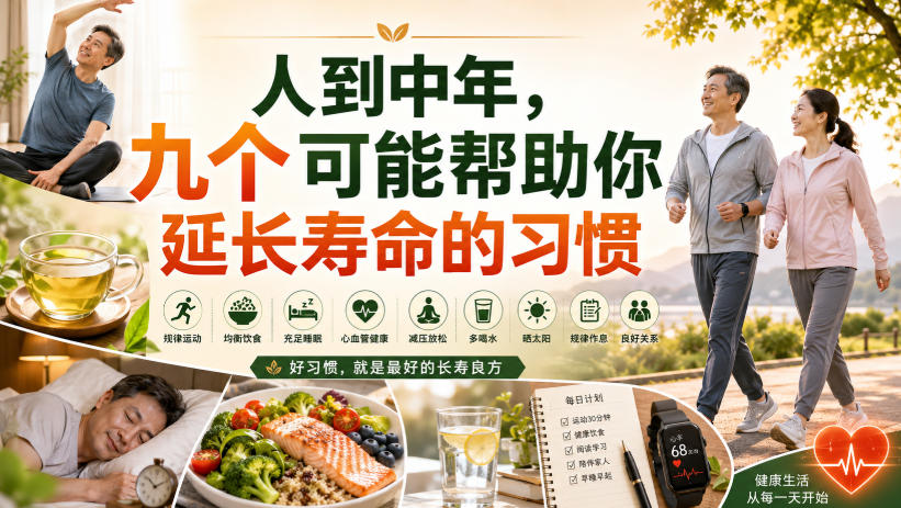 付费文章：人到中年，九个可能帮助你延长寿命的习惯-惠声资源站