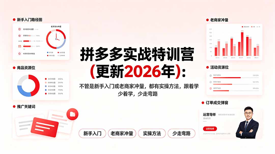 拼多多实战特训营(更新2026年-惠声资源站