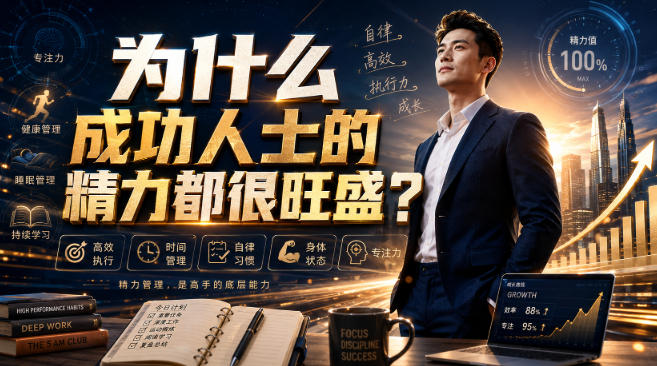 付费文章：为什么成功人士的精力都很旺盛？-惠声资源站