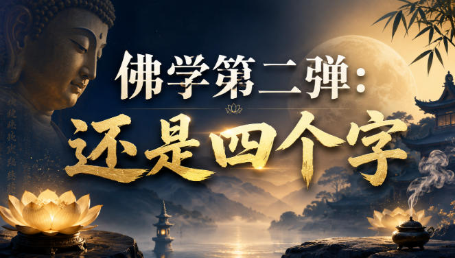 付费文章：佛学第二弹：还是四个字-惠声资源站