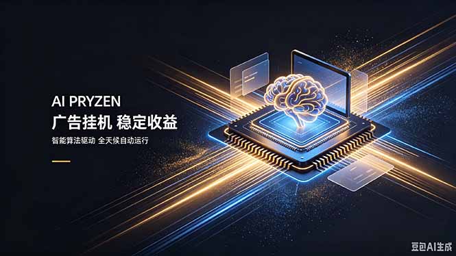 AI Pryzen 广告挂机｜24小时自动跑，日入300-500，新手零门槛-惠声资源站