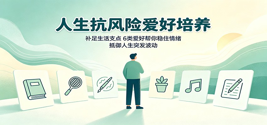 人生抗风险爱好培养：补足生活支点，6类爱好帮你稳住情绪，抵御人生突发波动-惠声资源站