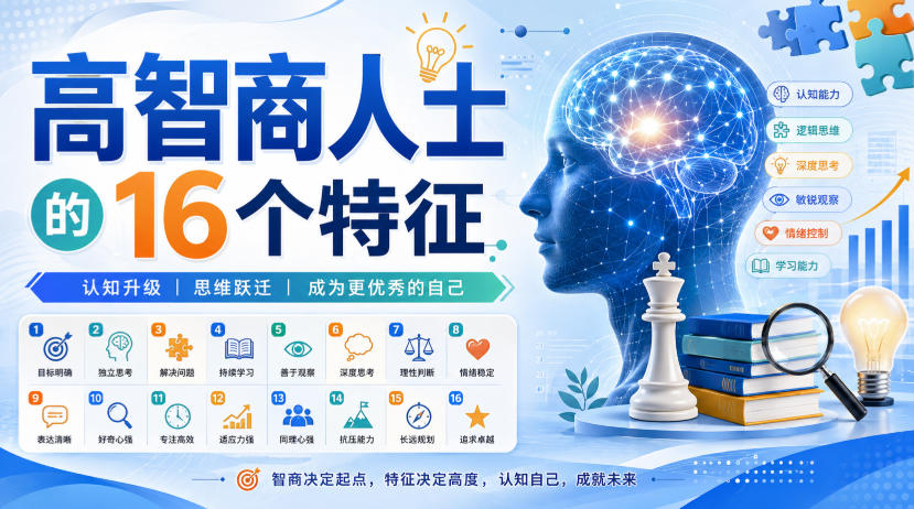 付费文章：高智商人士的16个特征-惠声资源站
