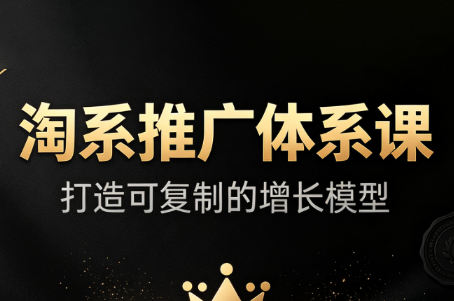 大山·淘系推广体系课-惠声资源站
