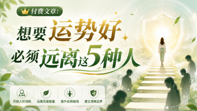付费文章：想要运势好，必须远离这5种人-惠声资源站