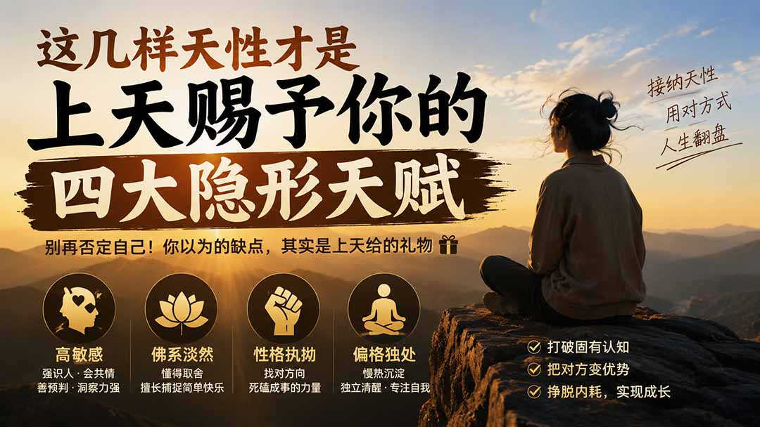 付费文章：这几样天性才是上天赐予你的四大隐形天赋-惠声资源站