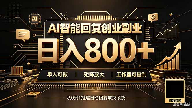 全自动AI挂机创业｜个人副业→工作室全链路扶持-惠声资源站