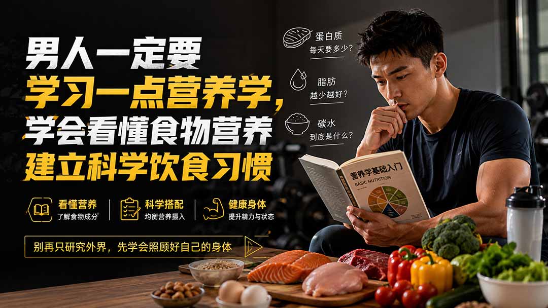 付费文章：男人一定要学习一点营养学，学会看懂食物营养建立科学饮食习惯-惠声资源站
