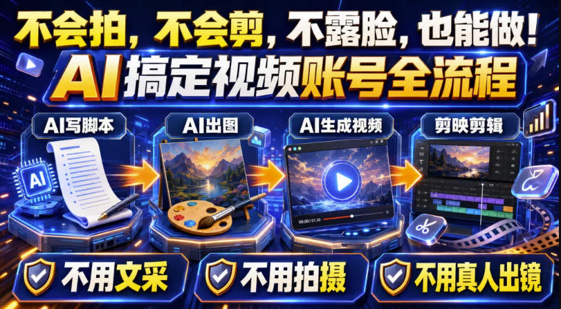 AI短视频起号实战项目，用AI做视频起号，45天涨粉12W，一条广告8.5k，广告接到手软，引流、变现两不误！-惠声资源站