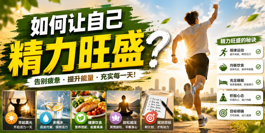付费文章：如何让自己精力旺盛？-惠声资源站