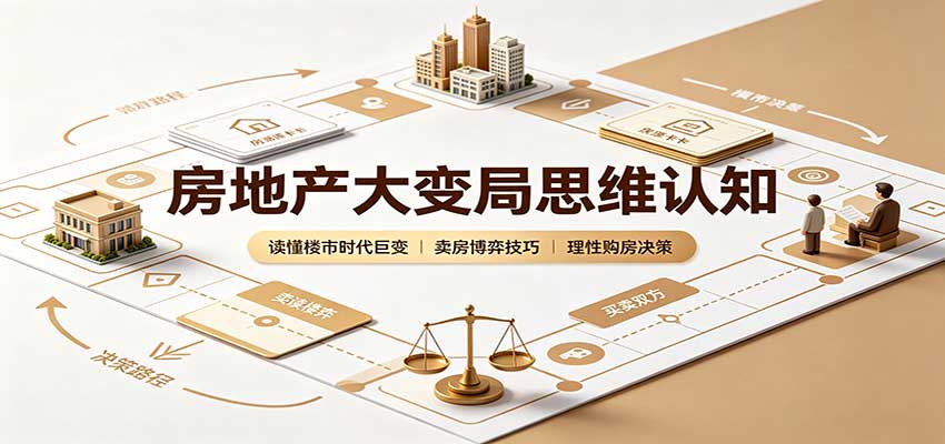 房地产大变局思维认知：读懂楼市时代巨变，卖房博弈技巧，理性购房决策-惠声资源站