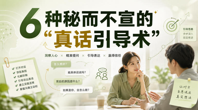 付费文章：6种秘而不宣的“真话引导术”-惠声资源站