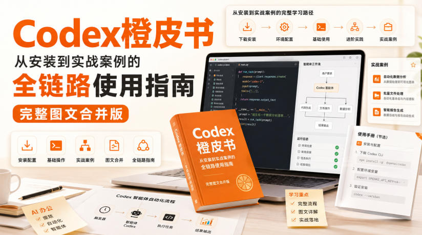 Codex橙皮书，从安装到实战案例的全链路使用指南，完整图文合并版-惠声资源站