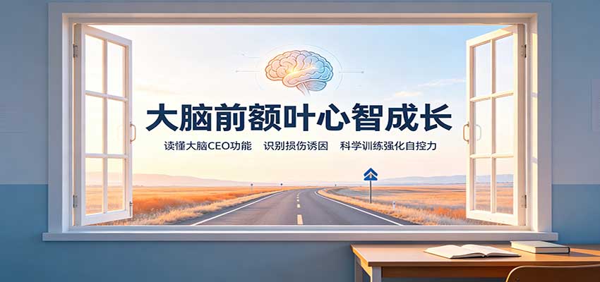 大脑前额叶心智成长：读懂大脑CEO功能，识别损伤诱因，科学训练强化自控力-惠声资源站