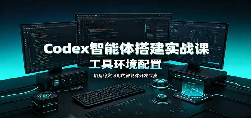 Codex智能体搭建实战课：工具环境配置，自定义技能开发，多业务自动化教学-惠声资源站