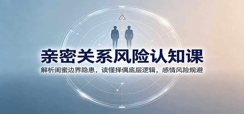 亲密关系风险认知课：解析闺蜜边界隐患，读懂择偶底层逻辑，感情风险规避-惠声资源站