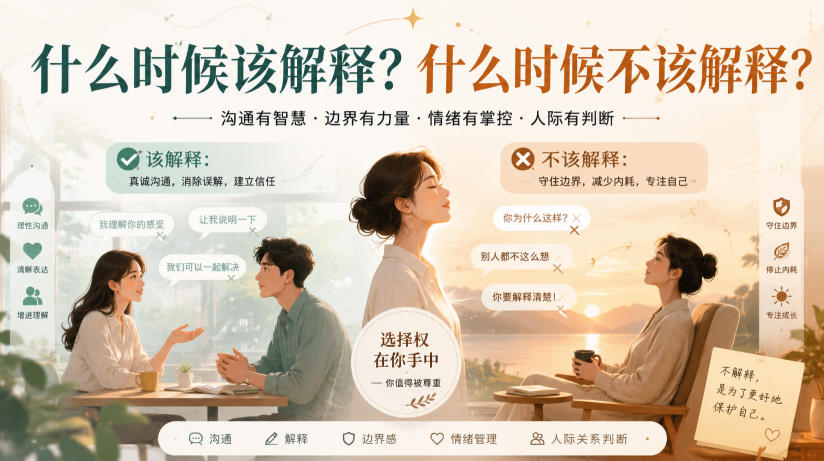 付费文章：什么时候该解释？什么时候不该解释？-惠声资源站