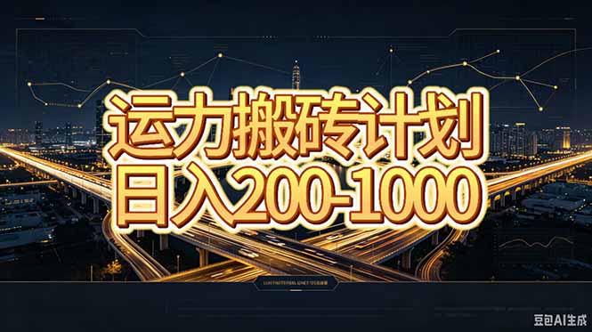 运力搬砖，风口项目。当日收益稳定200-1000。 每天仅需一小时，新人轻松上手。-惠声资源站
