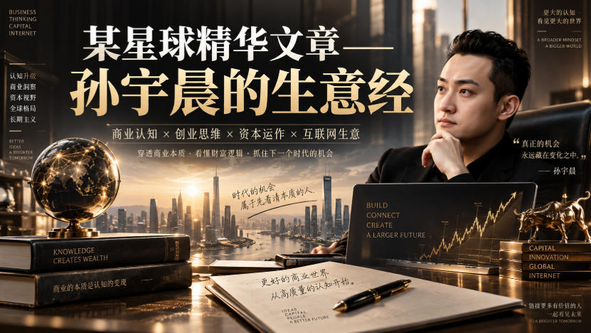 某星球精华文章——孙宇晨的生意经-惠声资源站
