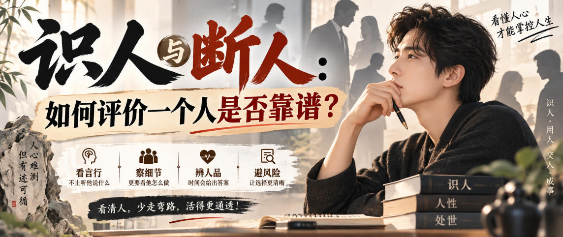 付费文章：识人与断人：如何评价一个人是否靠谱？-惠声资源站